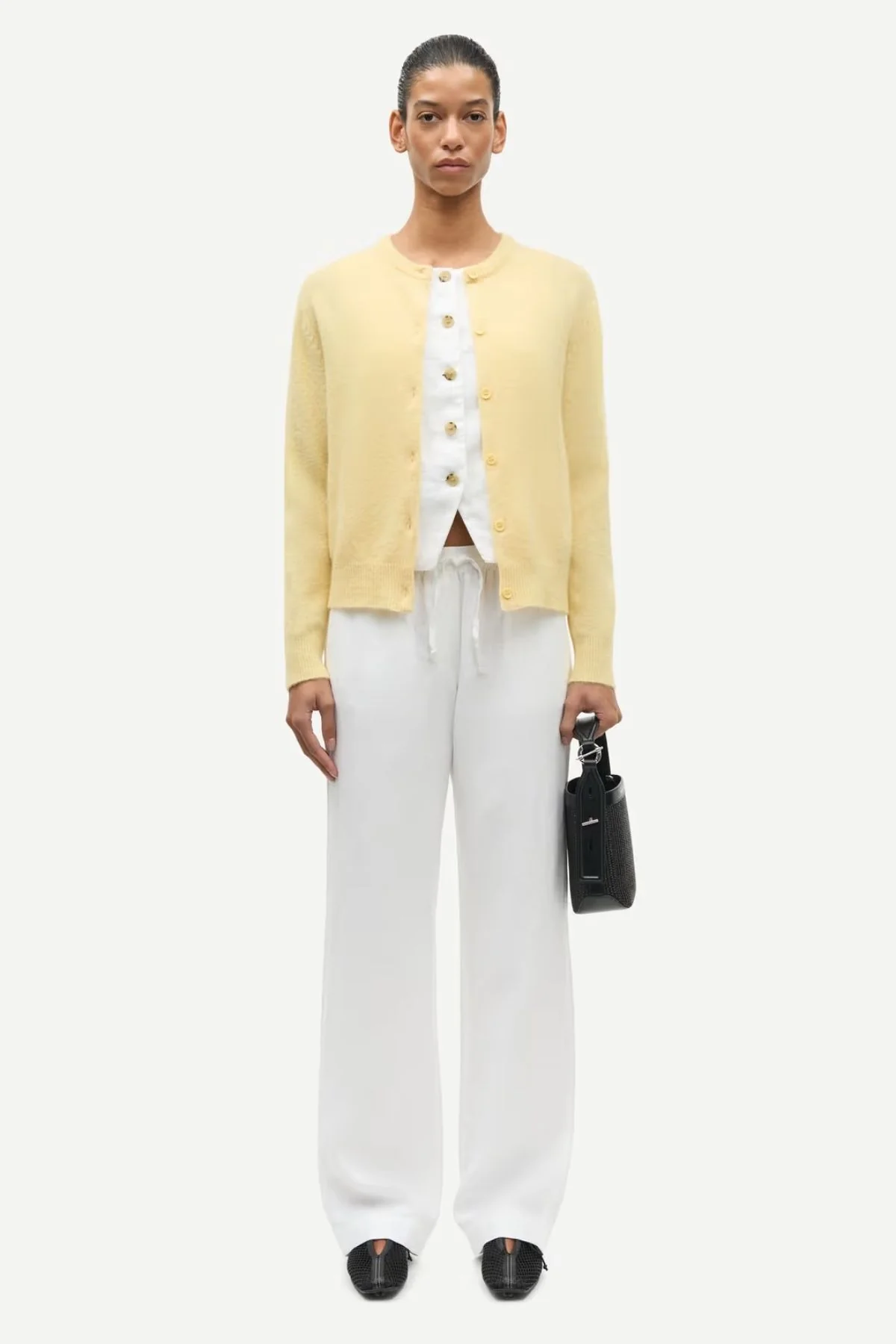 Samsøe Samsøe Nor Short Cardigan - Straw - Image 6
