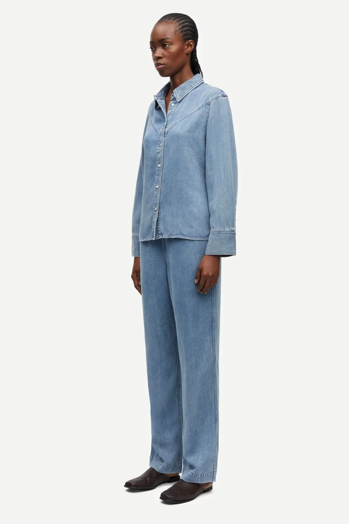 Samsøe Samsøe Samos Shirt  - Denim Blue - Image 5