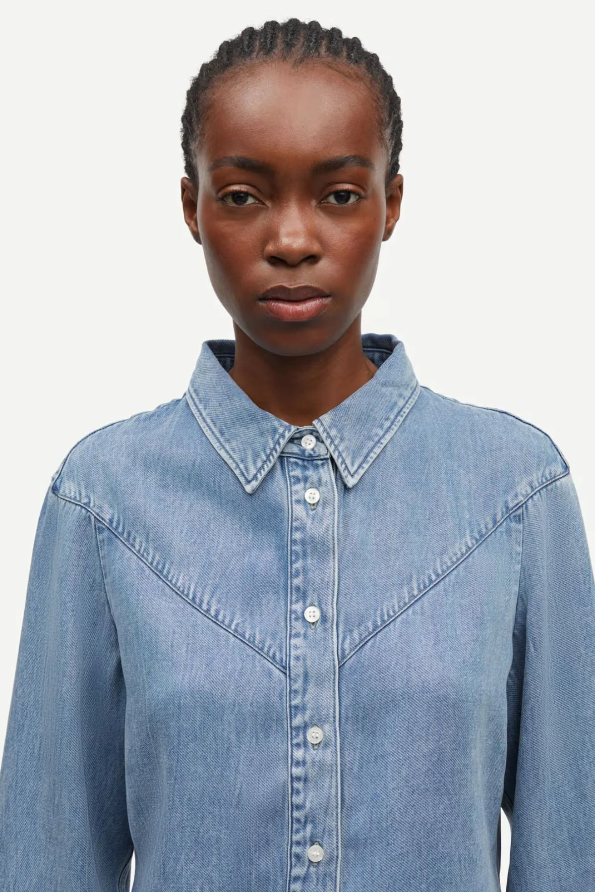 Samsøe Samsøe Samos Shirt  - Denim Blue - Image 6