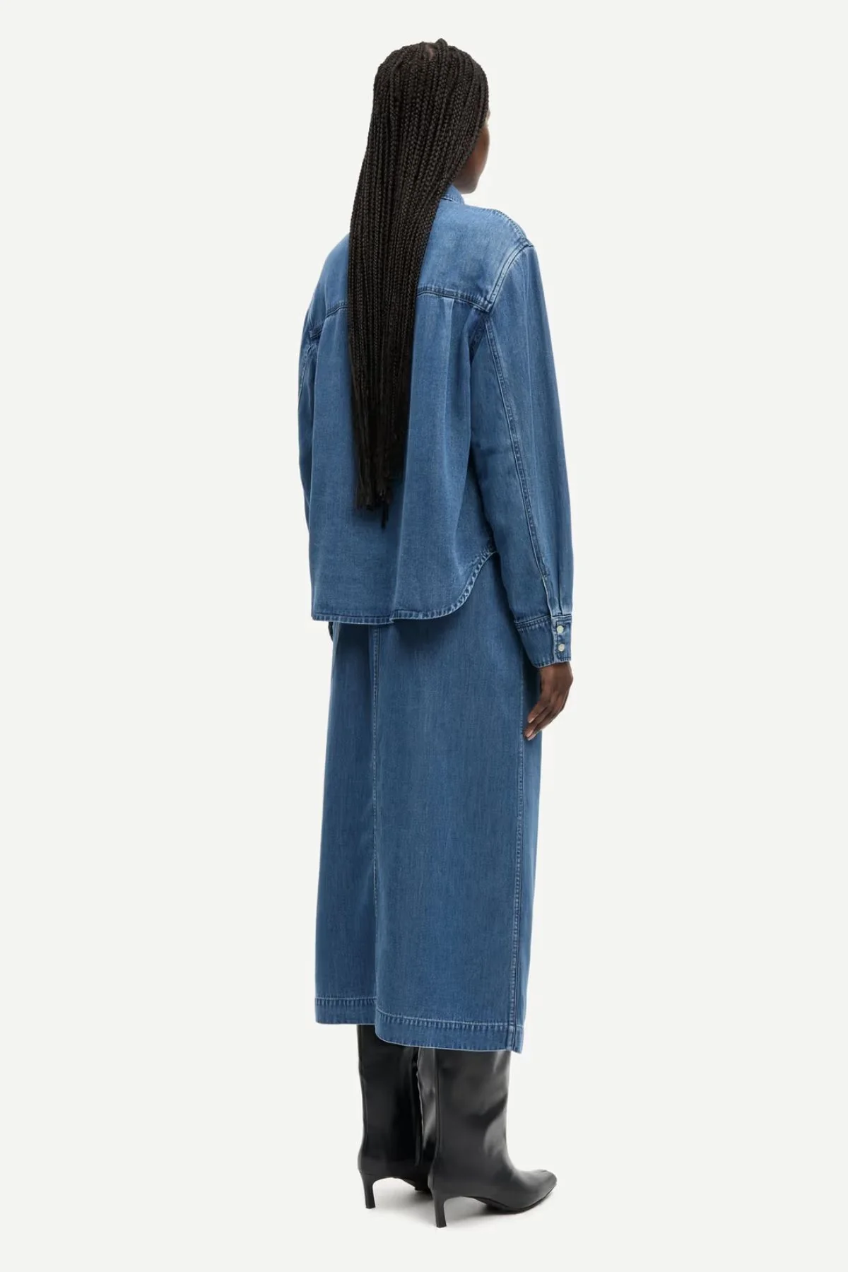 Samsøe Samsøe Satove Skirt - Blue - Image 4