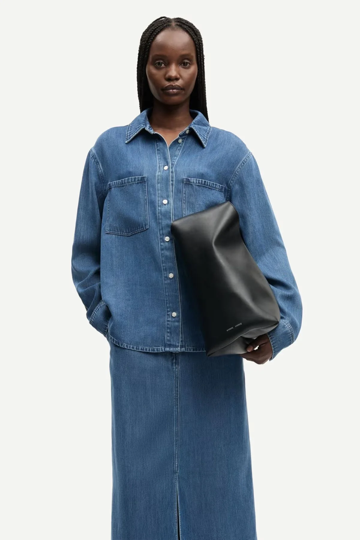 Samsøe Samsøe Satove Skirt - Blue - Image 6