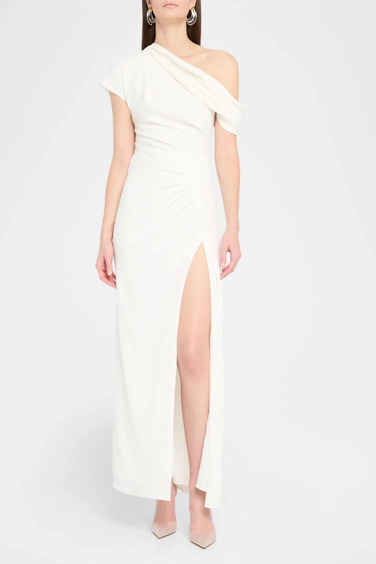 Simkhai Kally Draped Midi Dress - White - Image 2