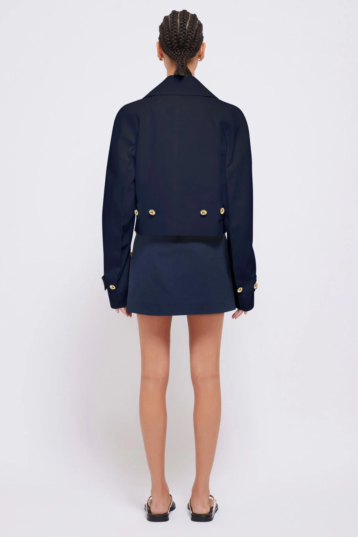 Simkhai Olina Cropped Jacket - Midnight - Image 4