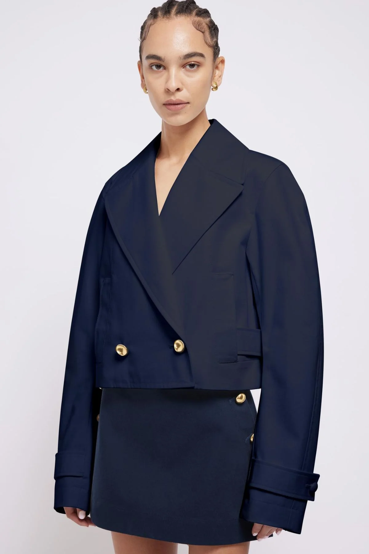 Simkhai Olina Cropped Jacket - Midnight - Image 5