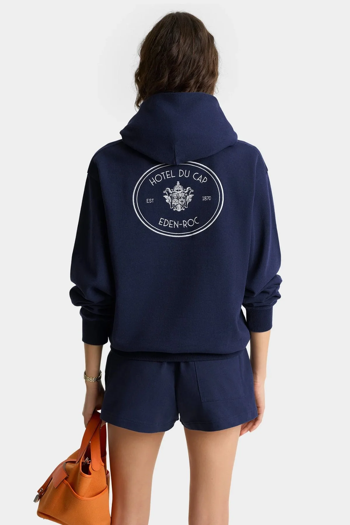 Sporty & Rich Eden Crest Hoodie - Dark Navy - Image 2