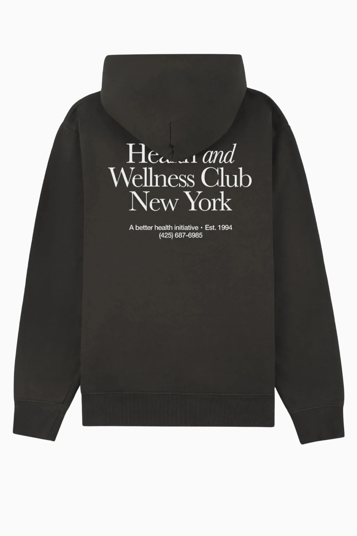 Sporty & Rich HWCNY Hoodie - Faded Black - Image 3