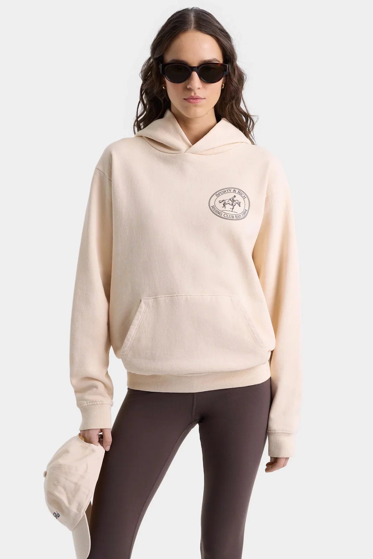 Sporty & Rich Riding Club Hoodie - Cream - Image 2