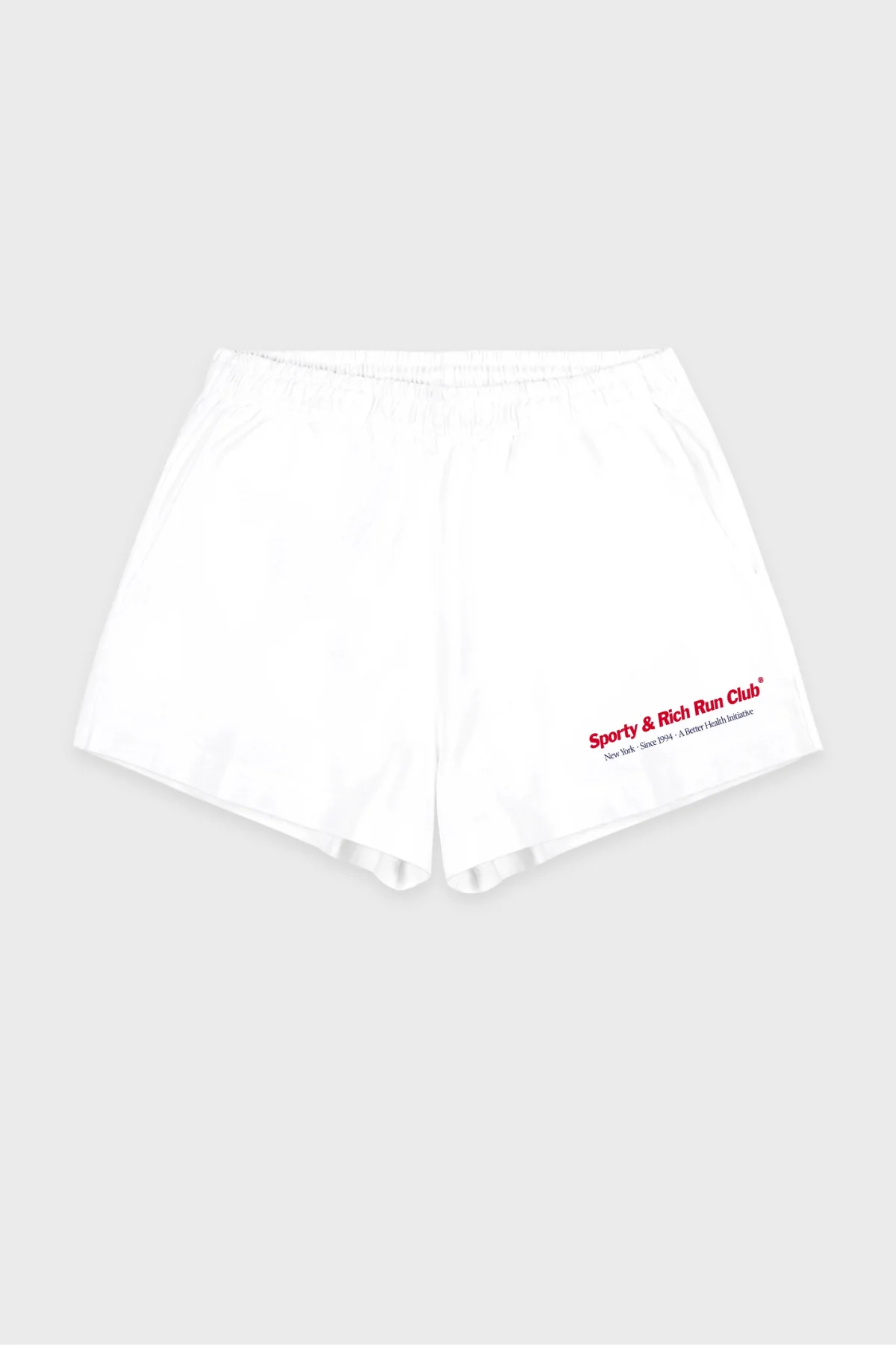 Sporty & Rich Run Club Disco Short - White
