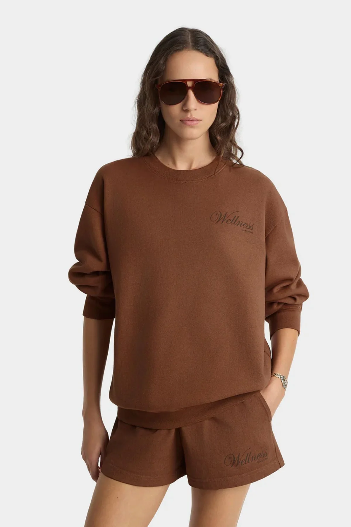 Sporty & Rich Soho Crewneck - Pecan - Image 3