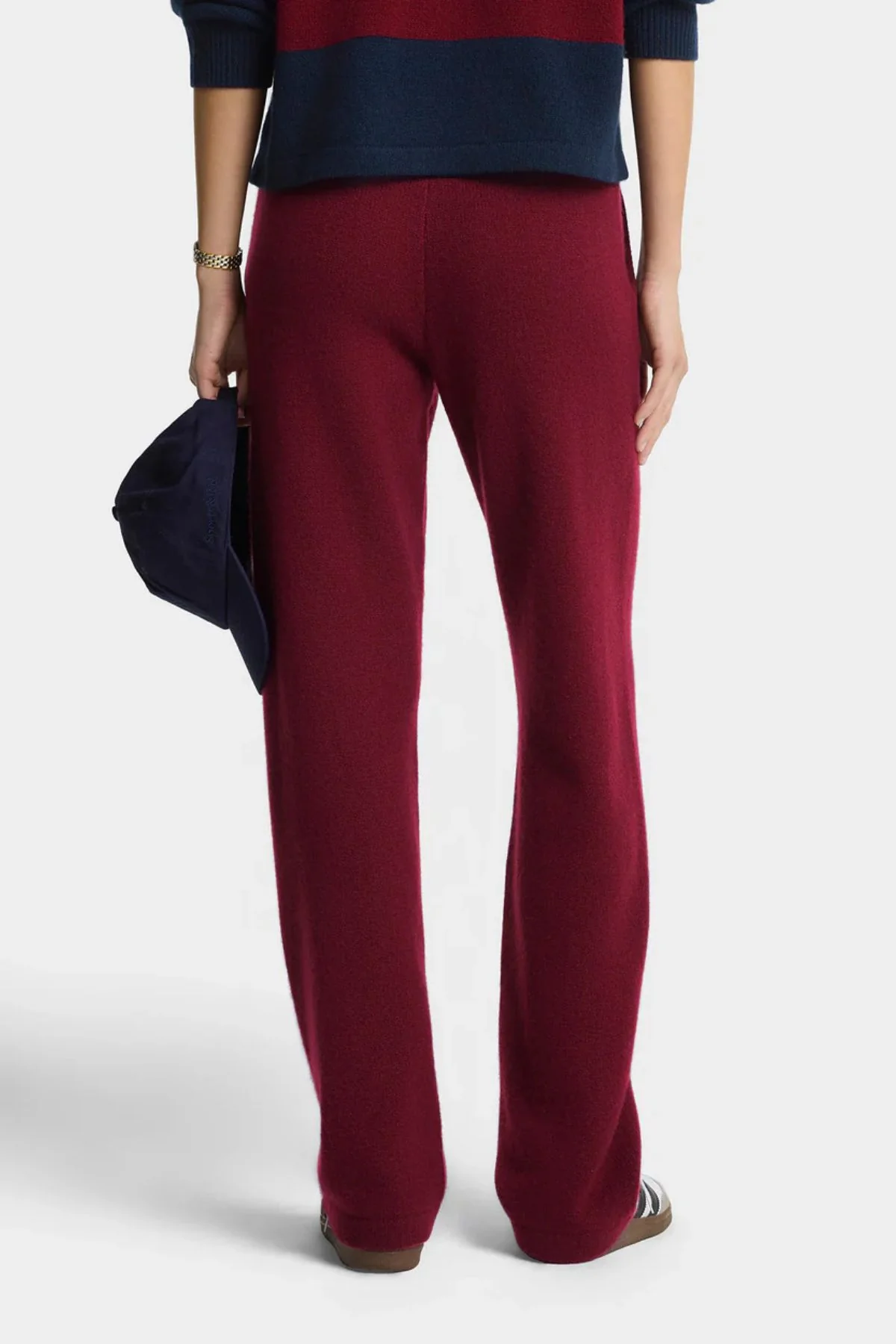 Sporty & Rich SRC Cashmere Trousers - Merlot - Image 3