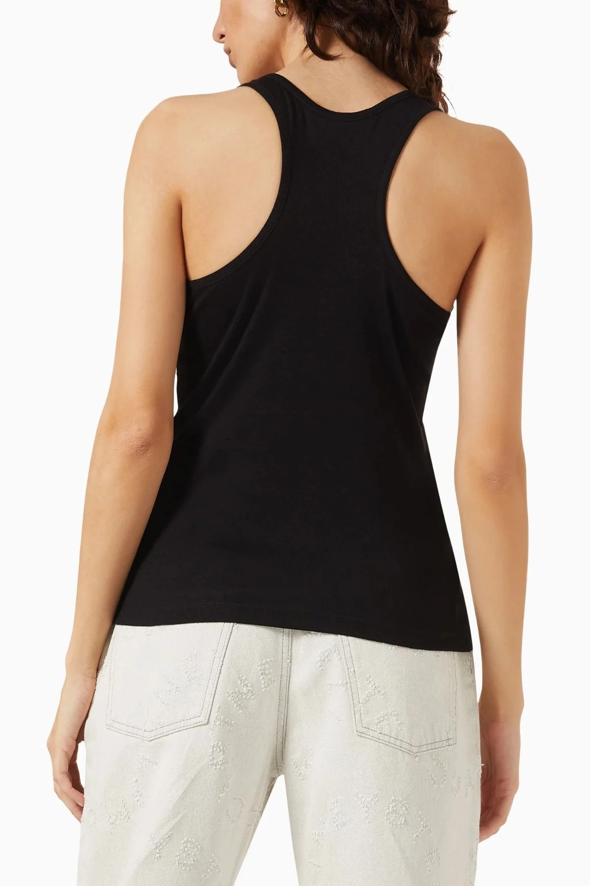 Stella McCartney 23 Old Bond Street Jersey Tank Top - Black - Image 3