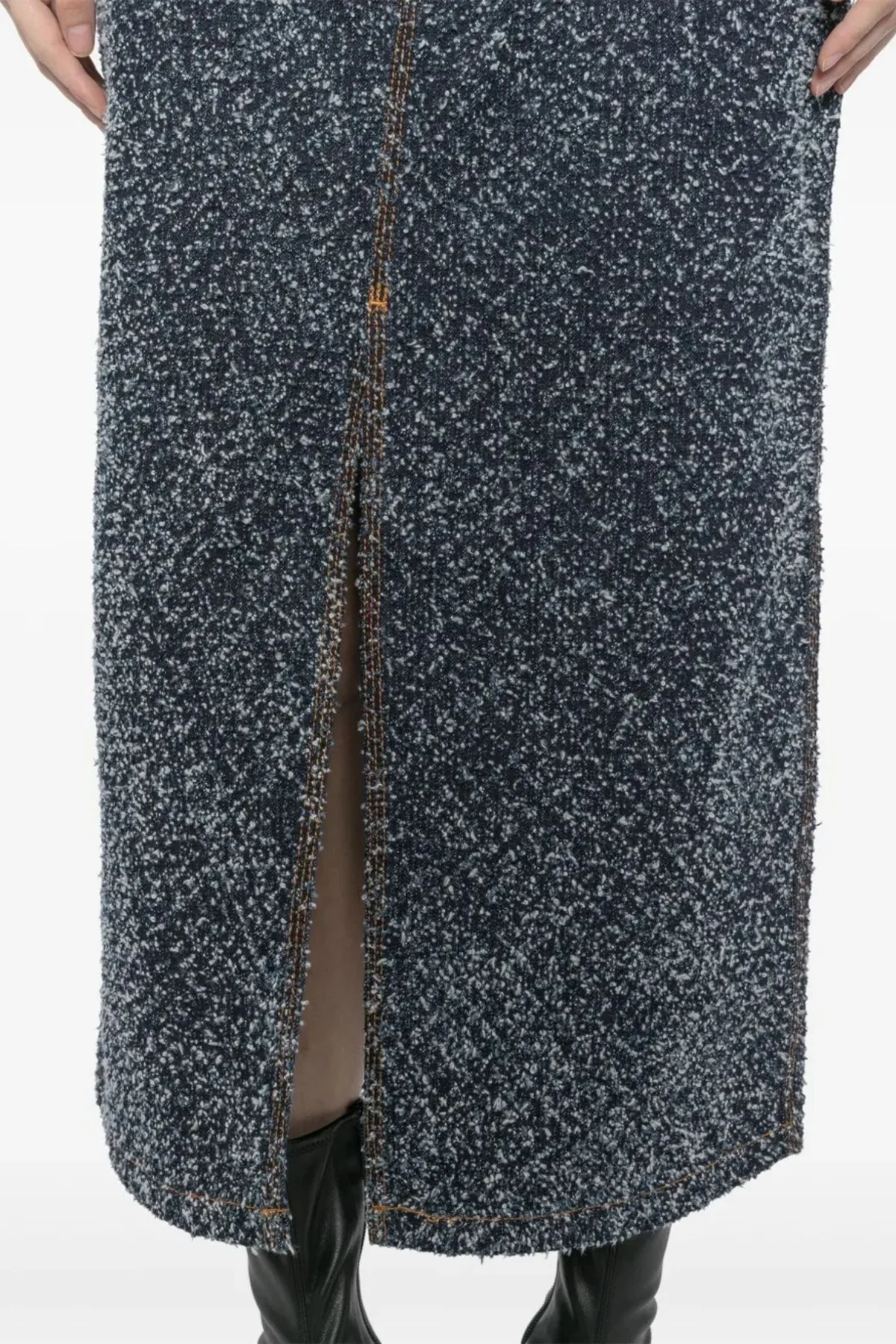 Stella McCartney Boucle Denim Skirt - Blue - Image 5