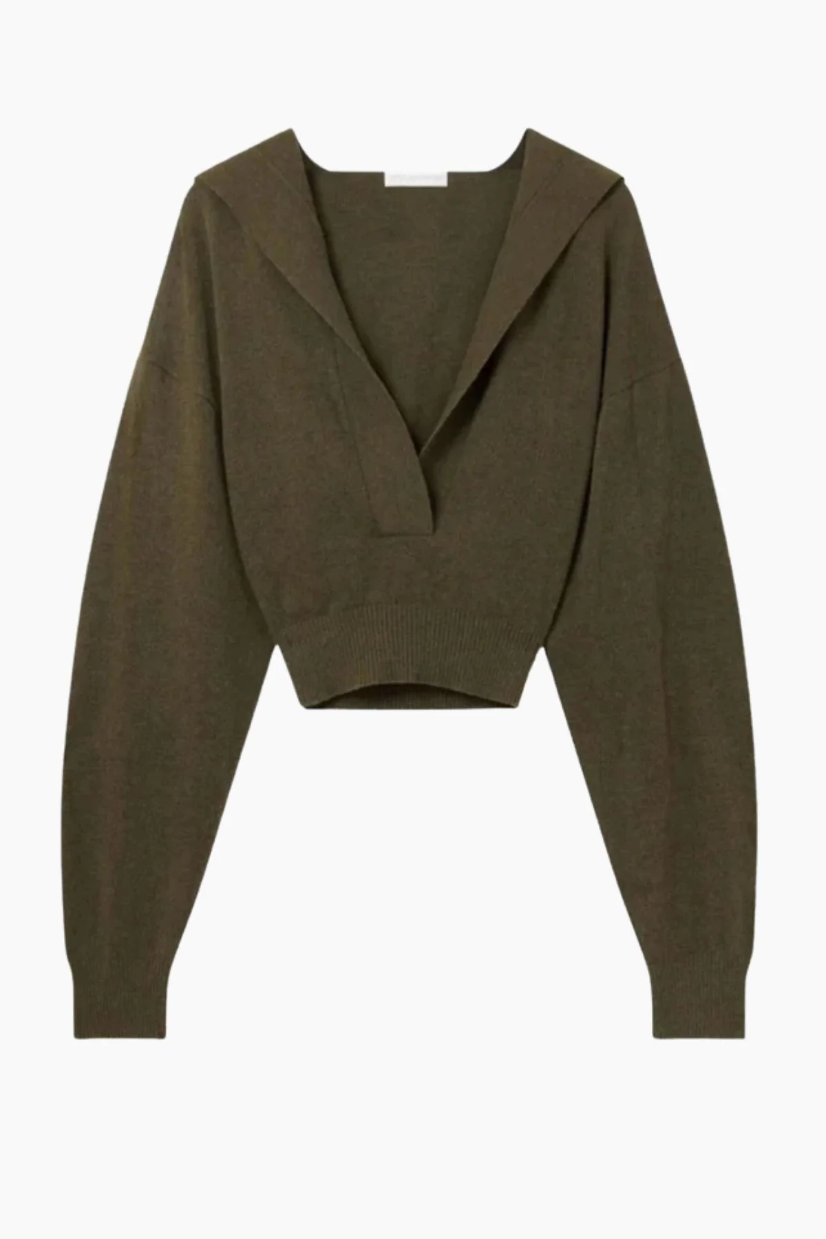 Stella McCartney Cosy Knit Hoodie - Dark Khaki