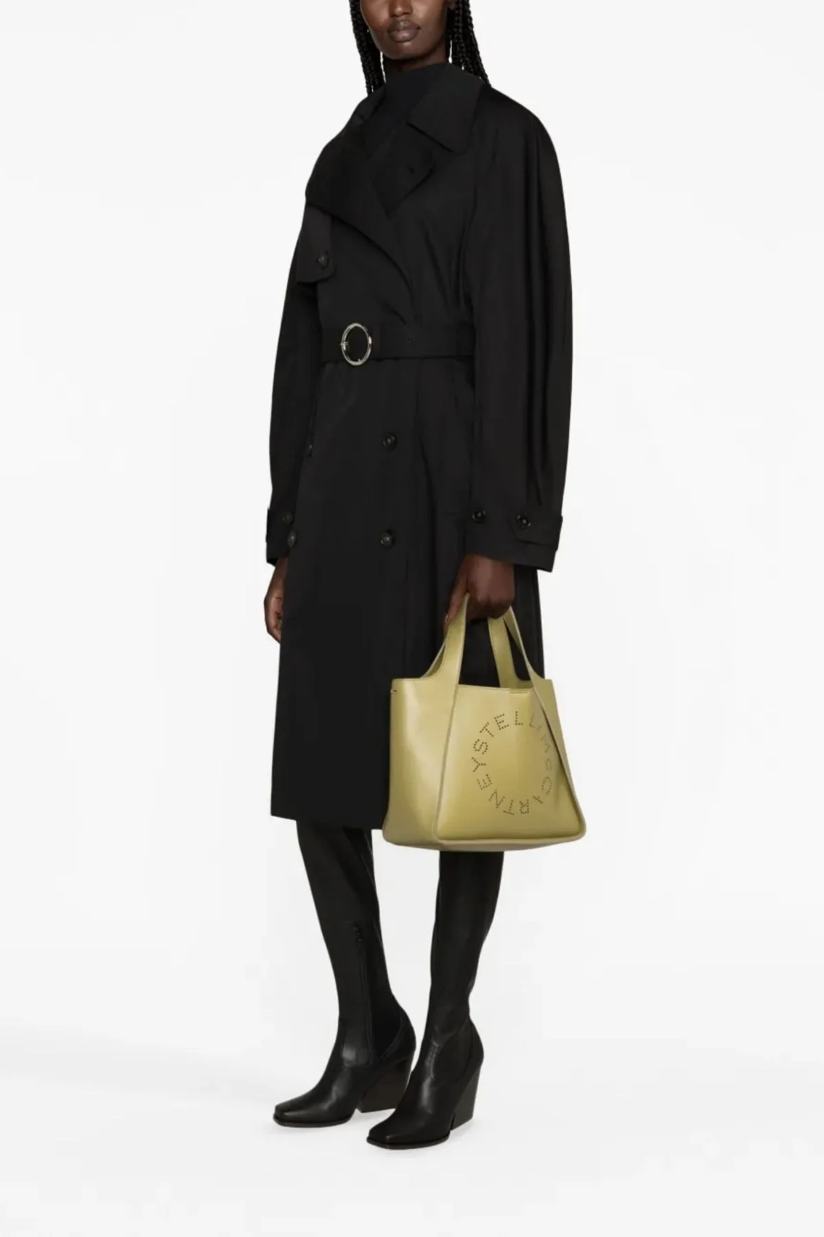 Stella McCartney Double Breasted Iconic Trench - Black - Image 3