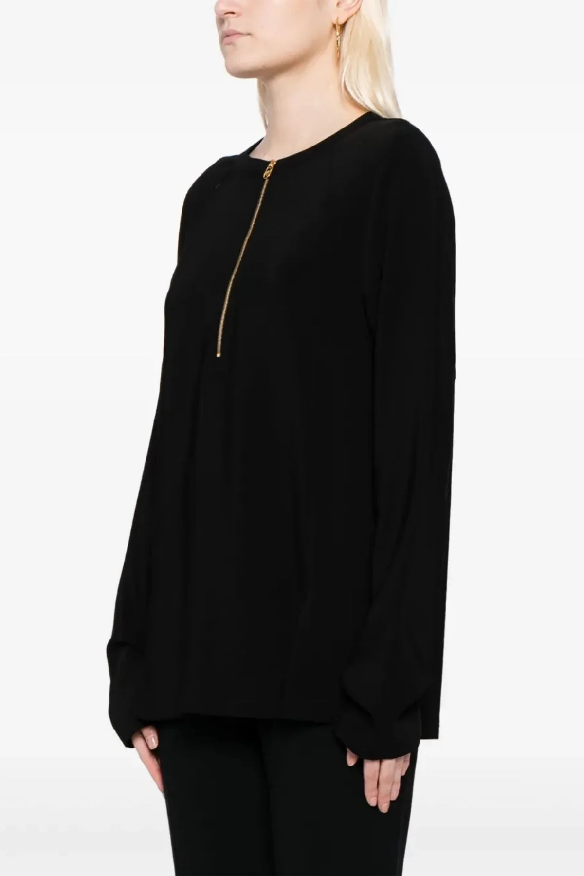Stella McCartney Iconic Half Zip Top - Black - Image 3