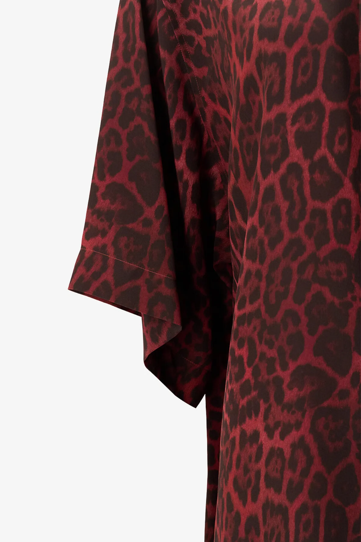 Stella McCartney Leopard Tie SS Dress - Berry - Image 3
