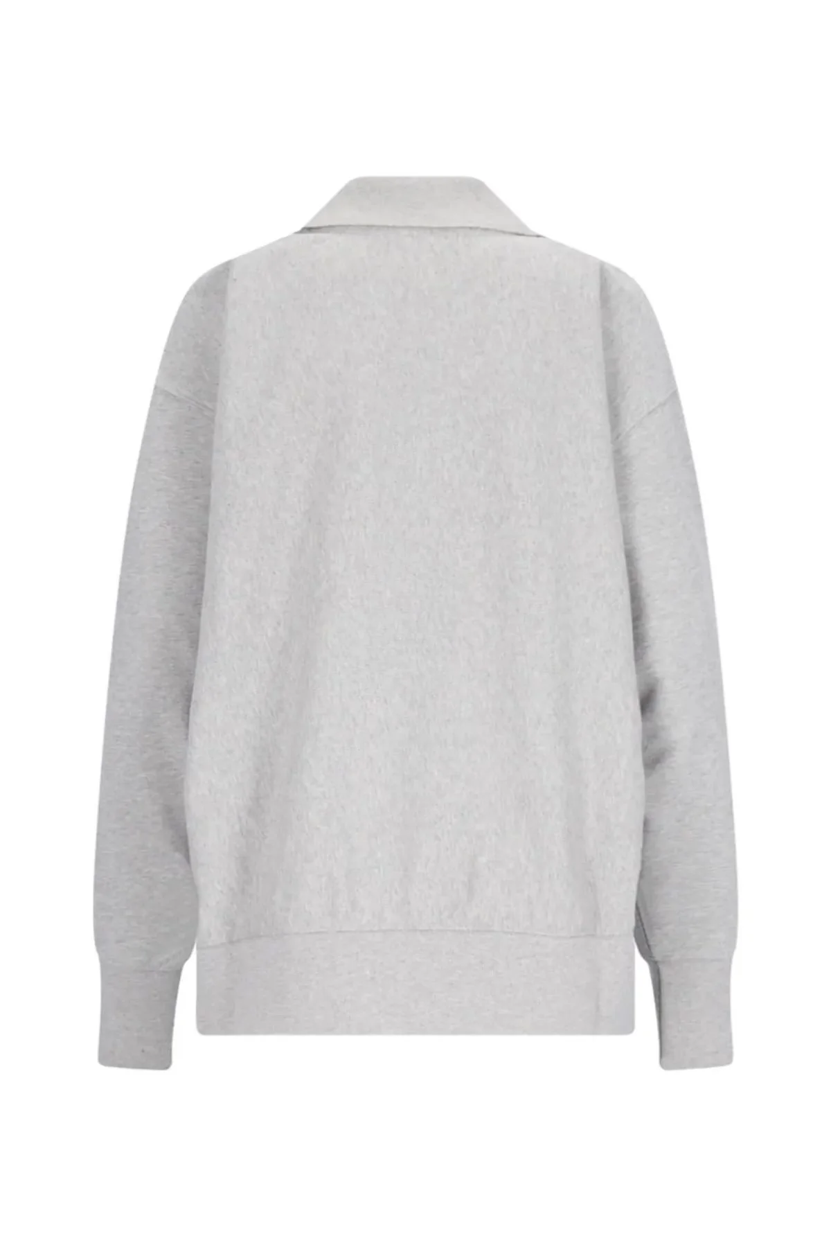 Stella McCartney Varsity Polo Sweatshirt - Light Grey Melange - Image 3