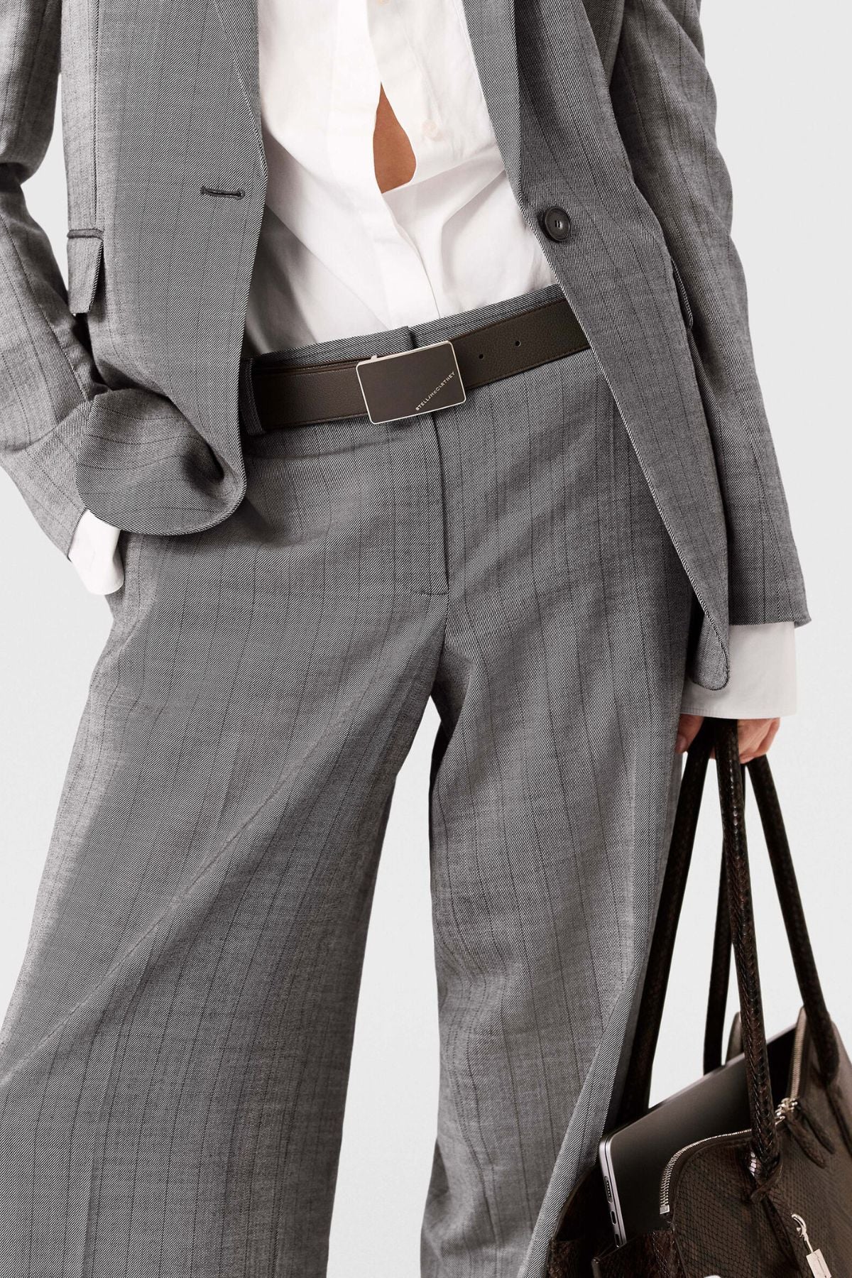 Stella McCartney Pinstripe Runway Pants - Grey - Image 4