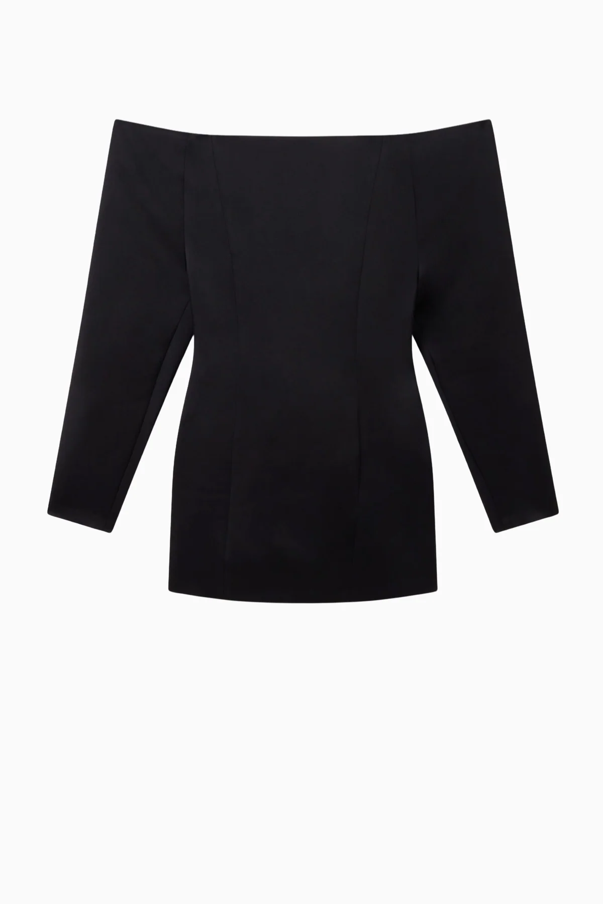 Stella McCartney Satin LS Mini Dress - Black