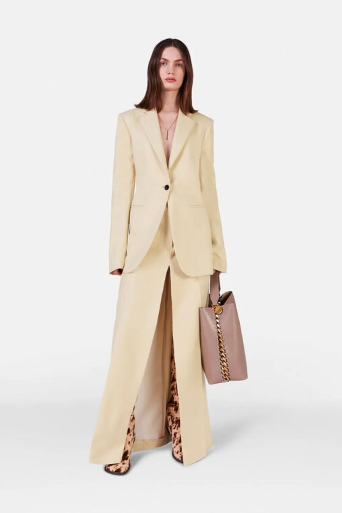 Stella McCartney Split Front Maxi Skirt - Butter - Image 2