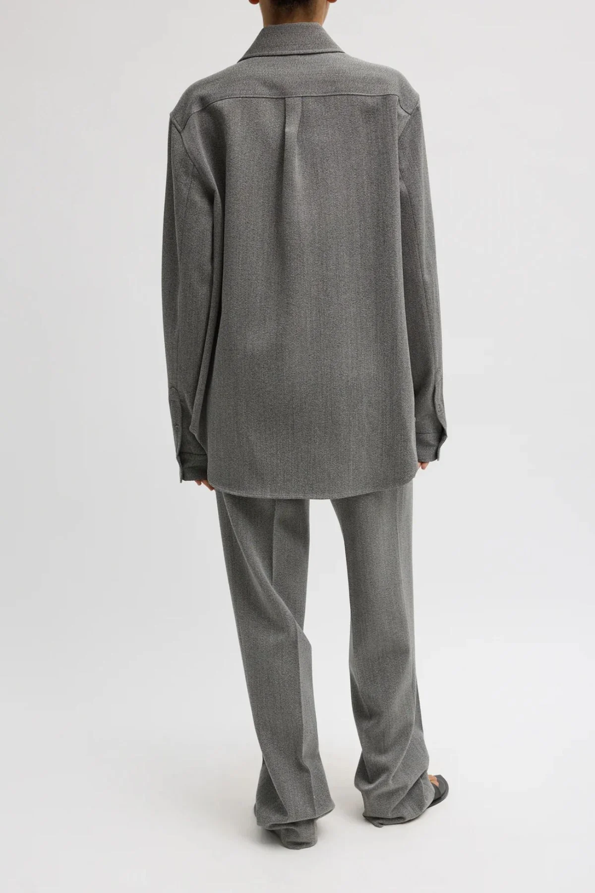 Tibi Wool Zipper Jacket - Grey Multi - Image 2