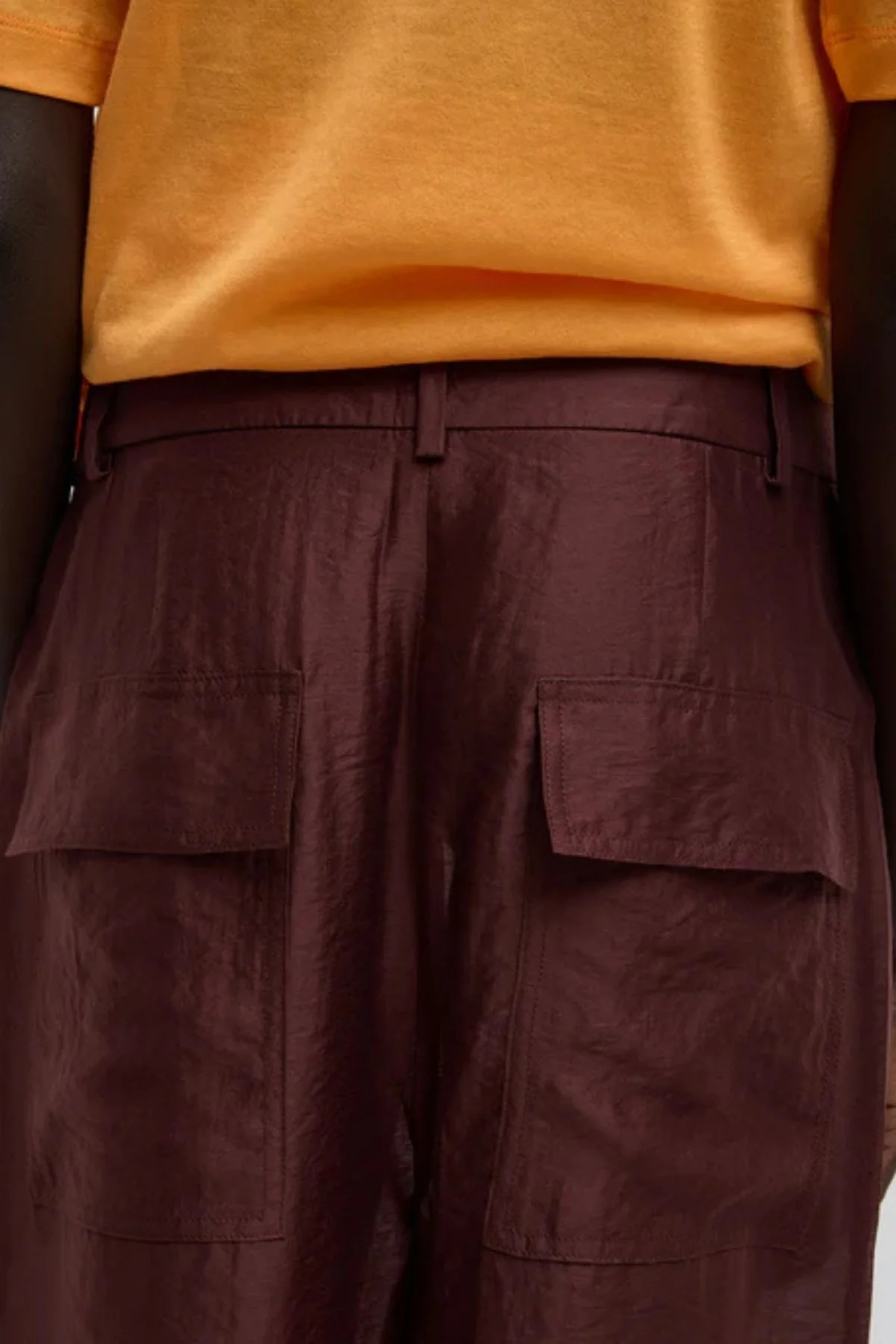 Tibi Summer Voile Stella Pant - Russet Brown - Image 5