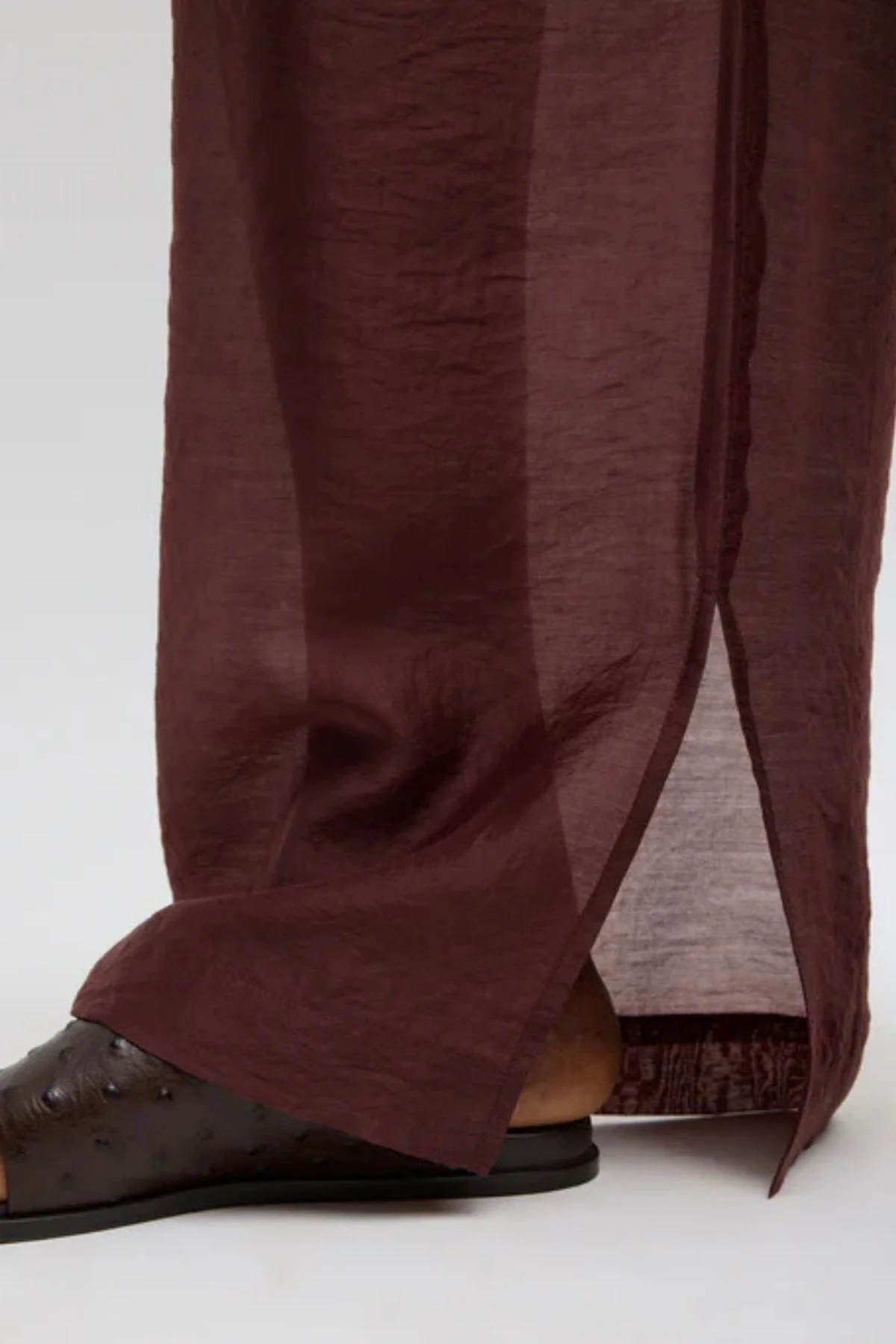 Tibi Summer Voile Stella Pant - Russet Brown - Image 6