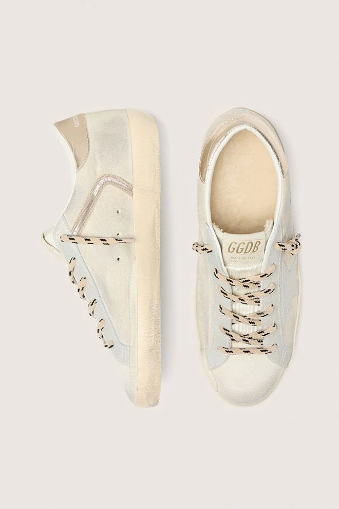Golden Goose Super Star Suede - Beige/ Platinum - Image 4