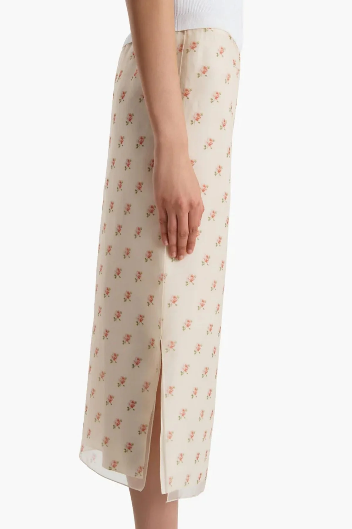 KHAITE Sydni Skirt - Soft Pink - Image 3