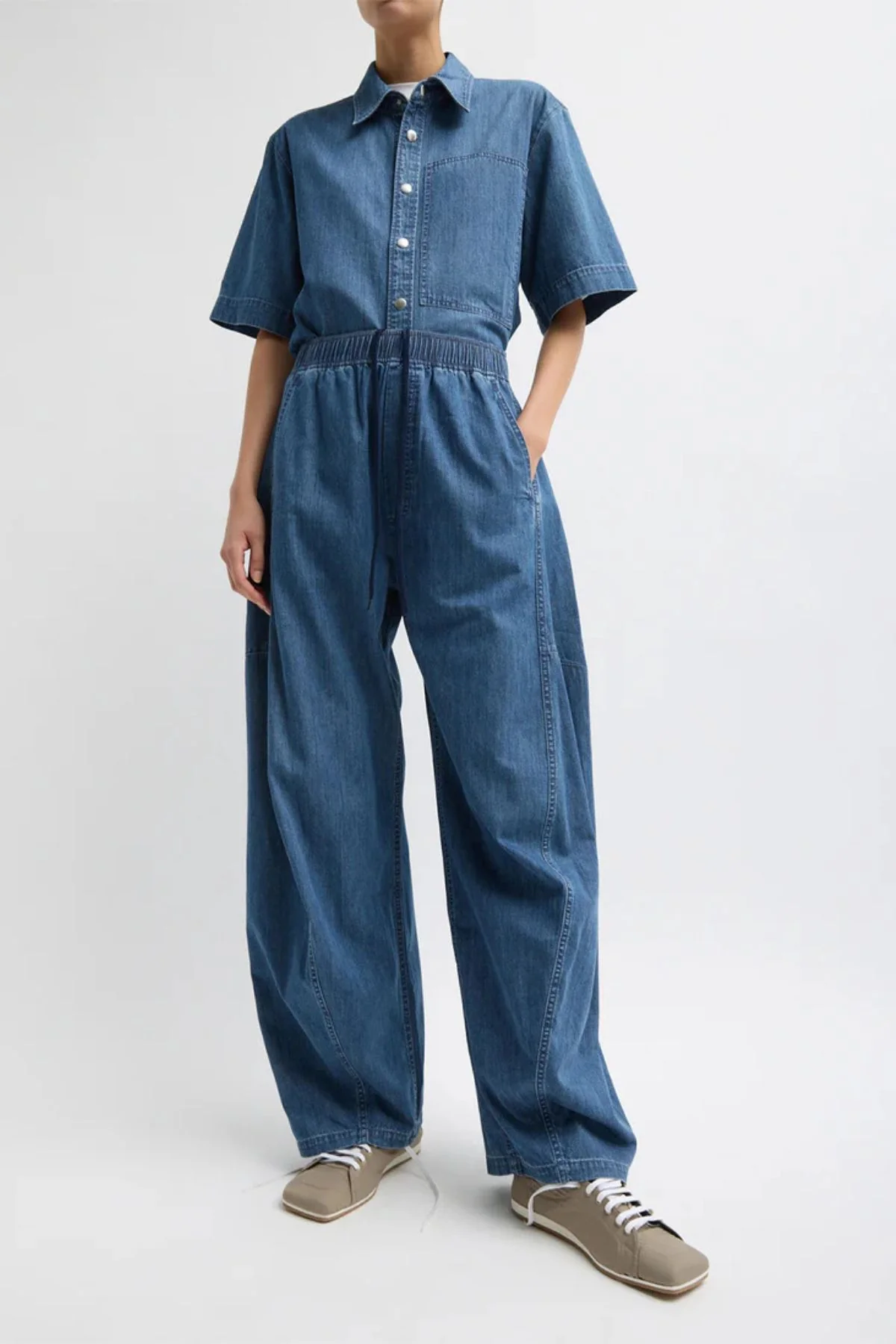 Tibi Classic Wash Winslow Pant - Classic Blue