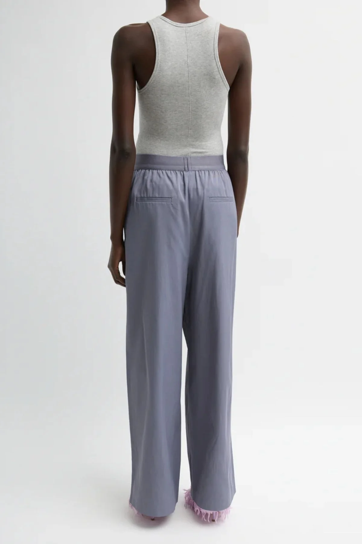 Tibi Marit Pull On Pant - Deep Violet - Image 2