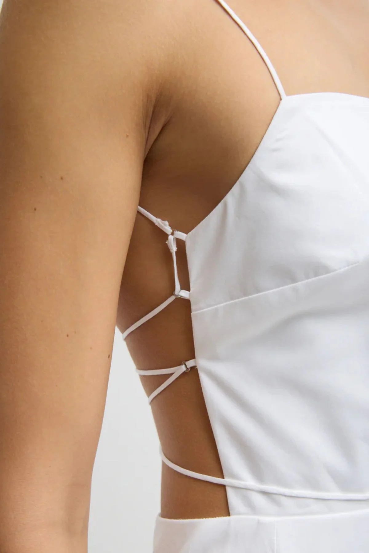 Tibi Strappy Dress -  White - Image 4