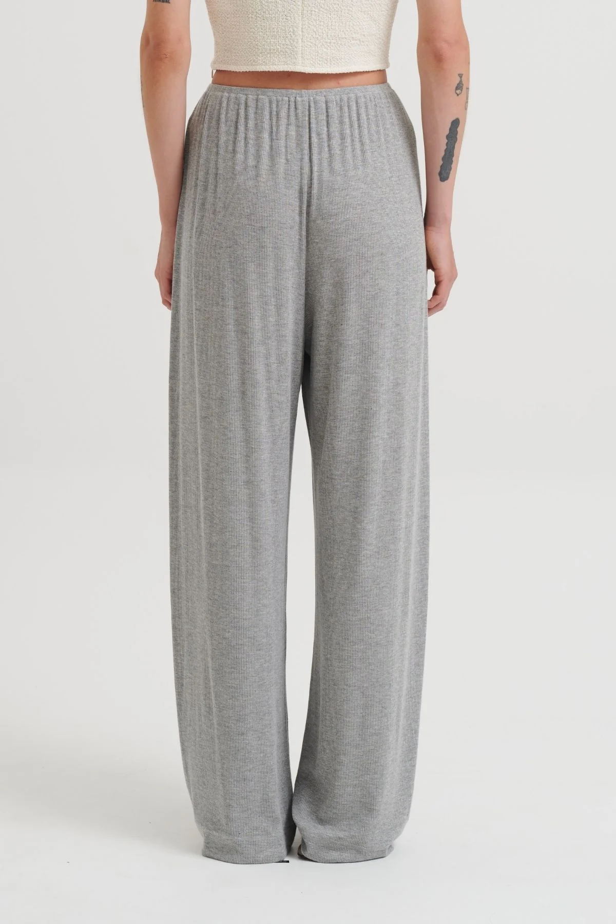 Nanushka Zoela Jersey Pants - Grey Melange - Image 2